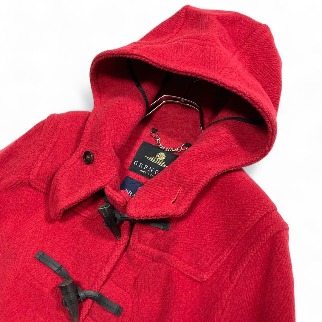 【美品】GRENFELL × BRAHMIN ダッフルコート 赤 英国製