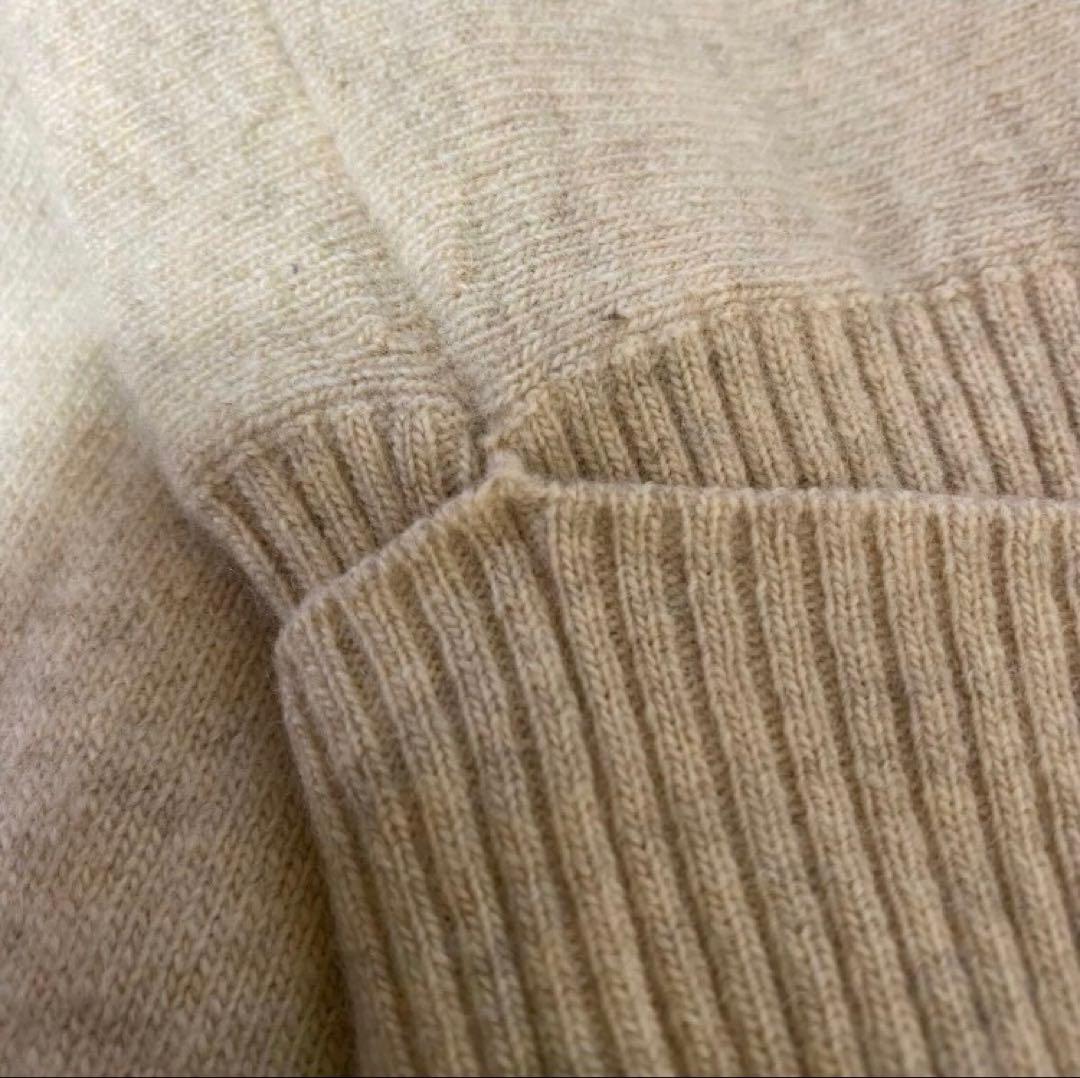マックスマーラMax Maraカシミア混タートルニット　ベージュ　M〜Lサイズ位