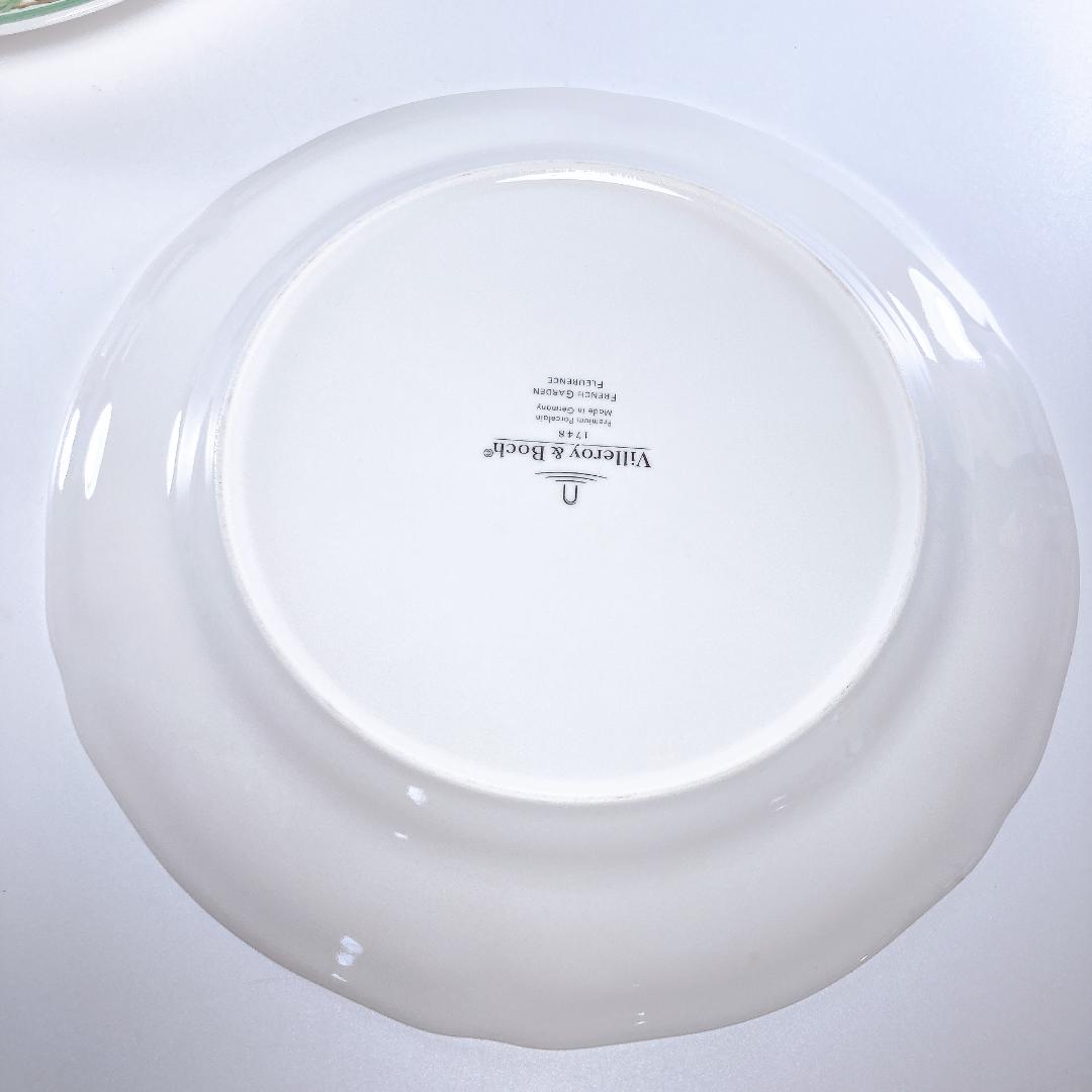 ビレロイ＆ボッホ フレンチガーデン 27㎝ プレート 4枚　|3823|