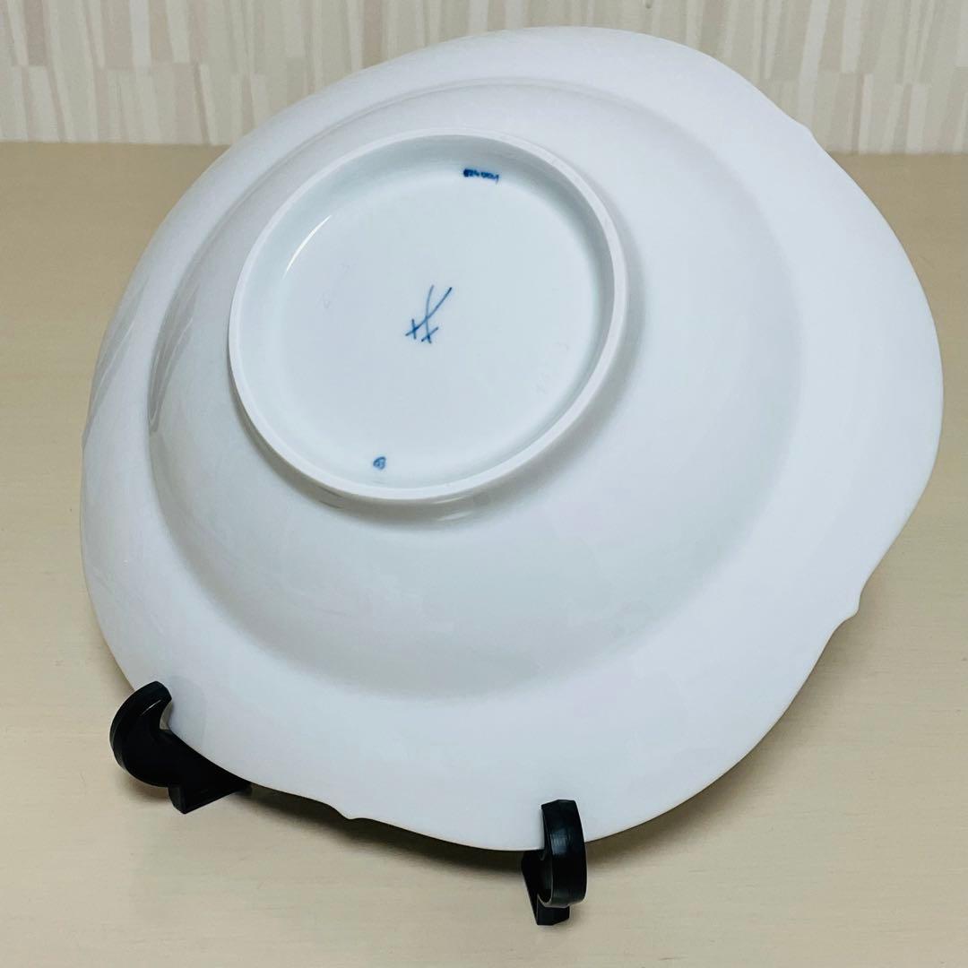 未使用 Meissen マイセン ブルーオーキッド スーププレート 深皿