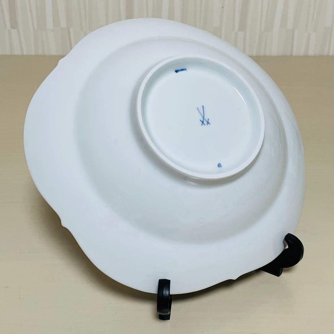 未使用 Meissen マイセン ブルーオーキッド スーププレート 深皿