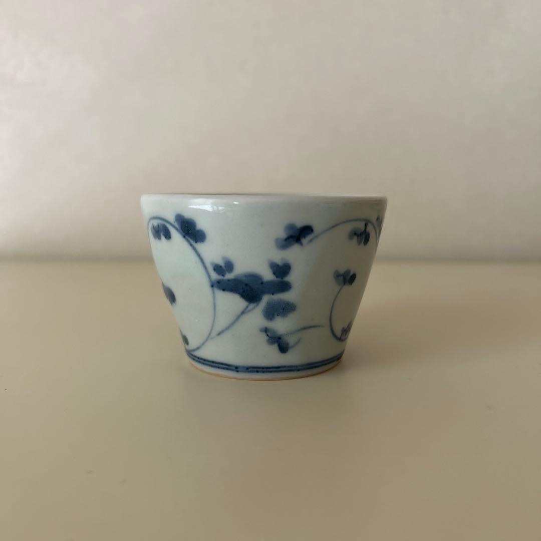 藤塚光男　蕎麦猪口　皿　セット　染付