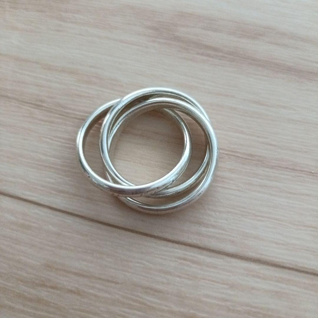 TIFFANY　3連　トリニティ リング 約17号