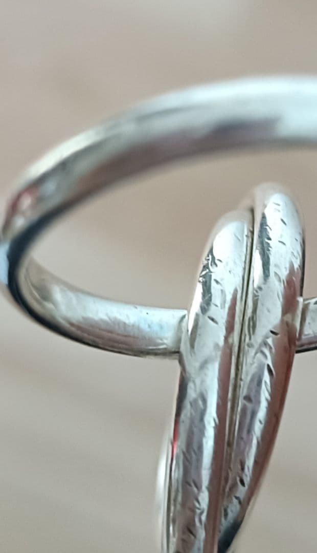 TIFFANY　3連　トリニティ リング 約17号