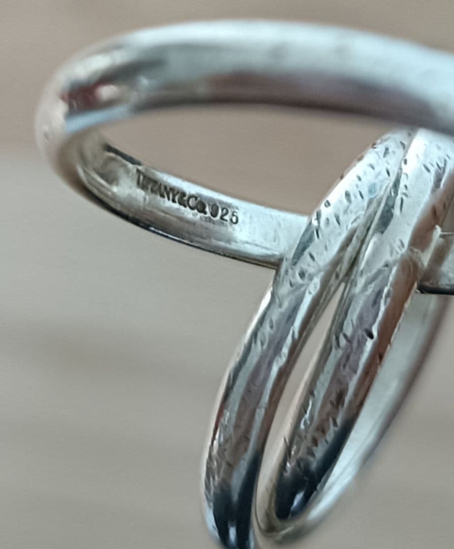 TIFFANY　3連　トリニティ リング 約17号