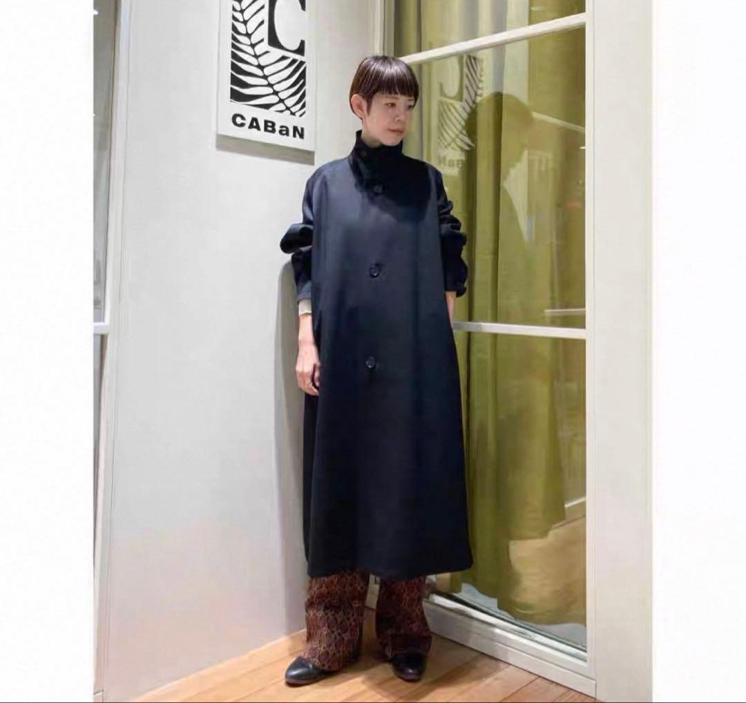 新品未使用CABaN ウールギャバジンスタンドカラーコート