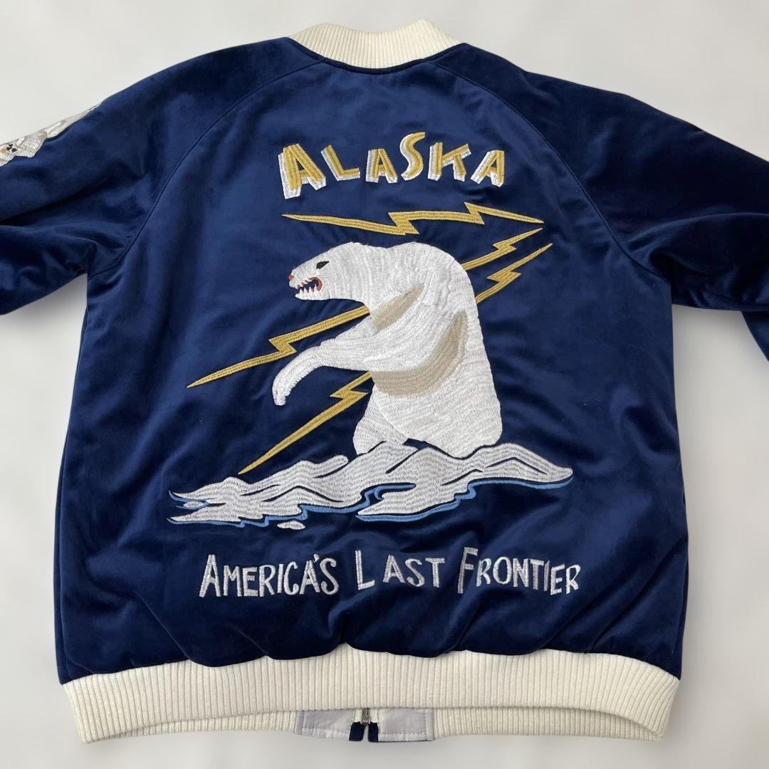 値下げ ヒューストン HOUSTON アラスカ ALASKA 犬そり スカジャン