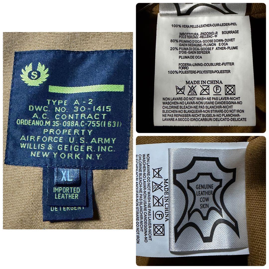 シ*ゴ様 極美品■ WILLIS &  フライトジャケット　A-2