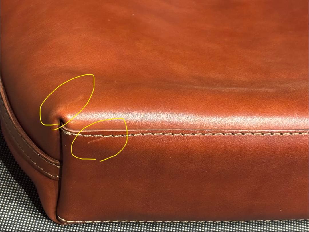 【美品】2回使用　HERZ×mattigeバッグ　トート　チョコ