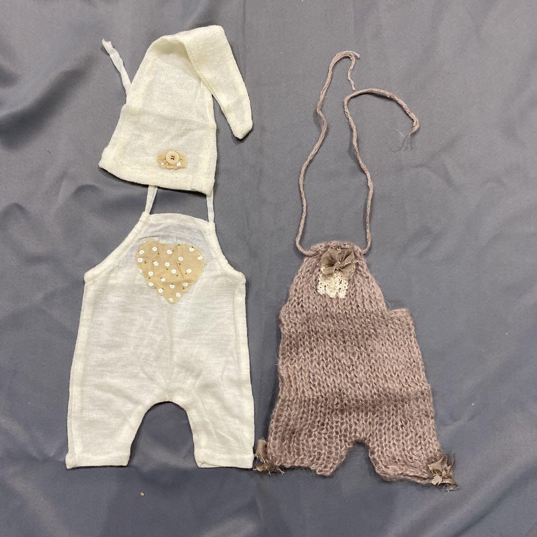 ハンドメイド ニューボーンフォト ガール ロンパース セット