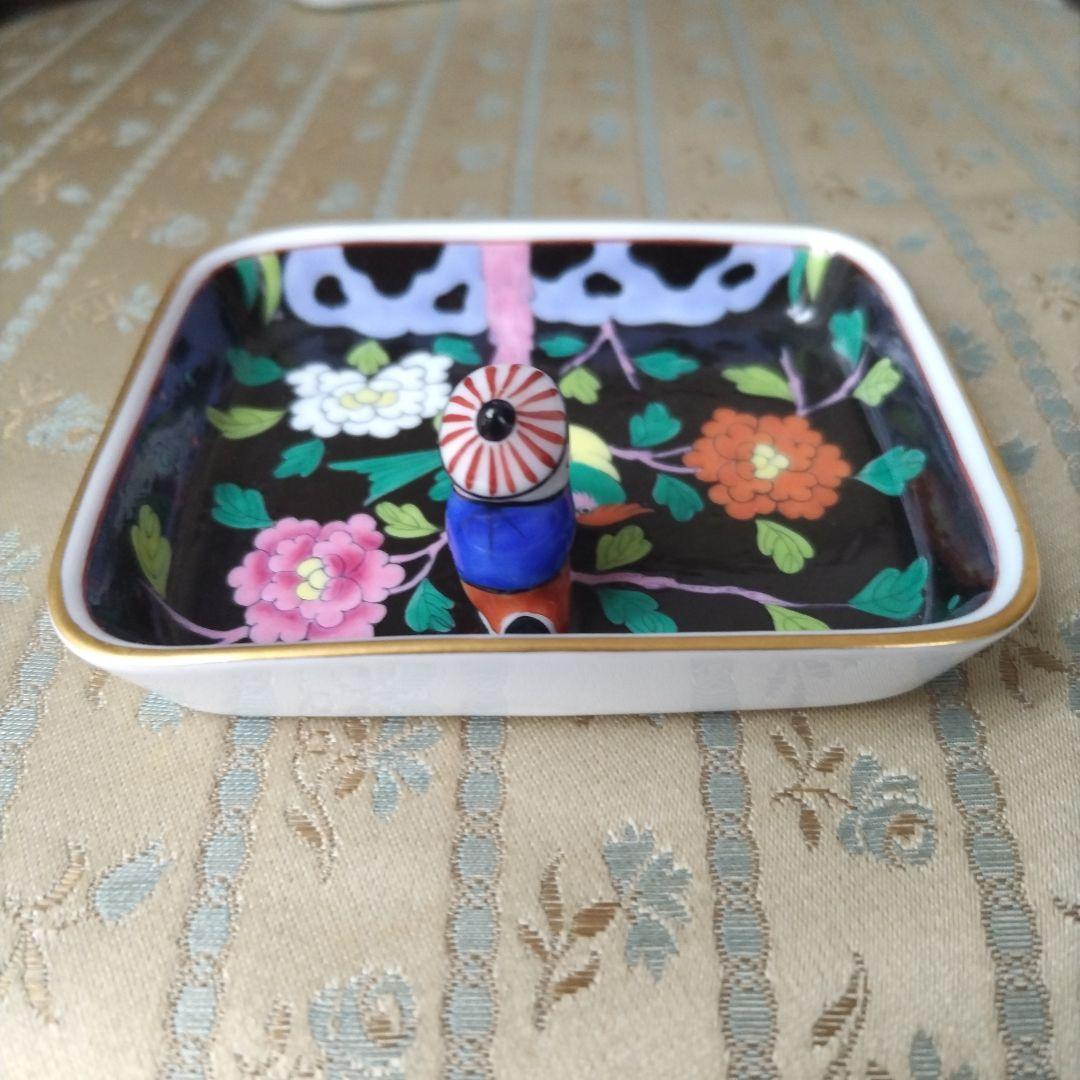 HEREND　ヘレンド　手描き　飾り付　長方形ミニトレイ