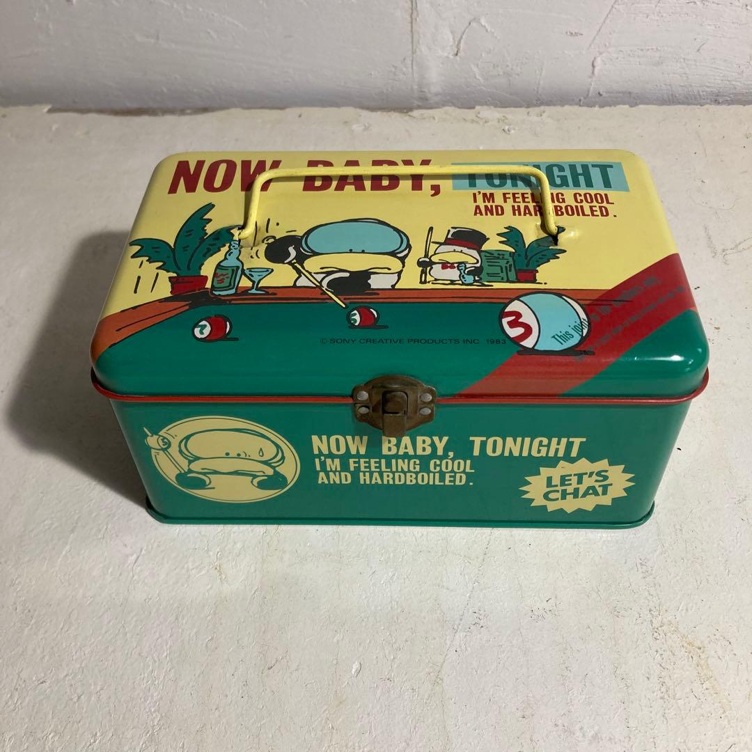 希少 SONY Let's Chat レッツチャット 缶ケース 小物入れ