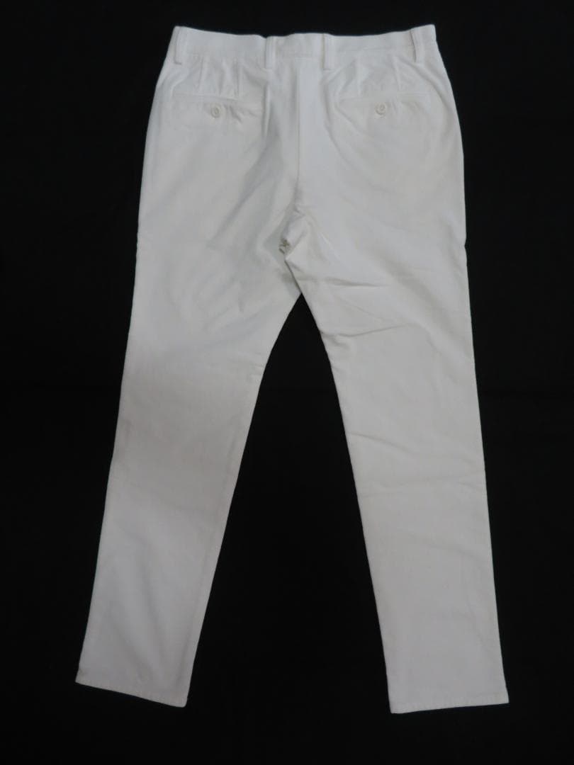 エポカウォモ 白コーデュロイパンツ50/LL36,300円 W実寸41.5㎝厚地