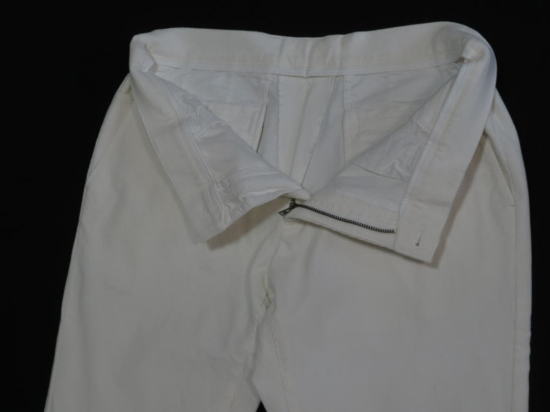 エポカウォモ 白コーデュロイパンツ50/LL36,300円 W実寸41.5㎝厚地