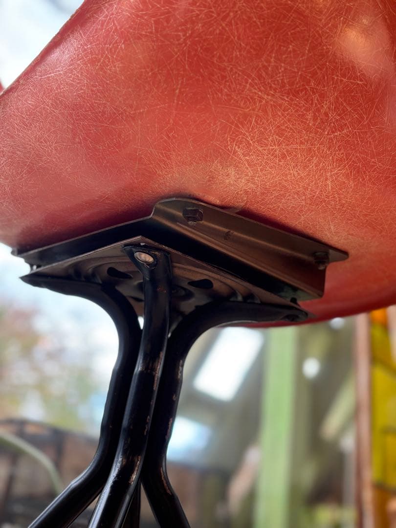 ◇1960s mid century◇ Joal社 オレンジ スツール ①