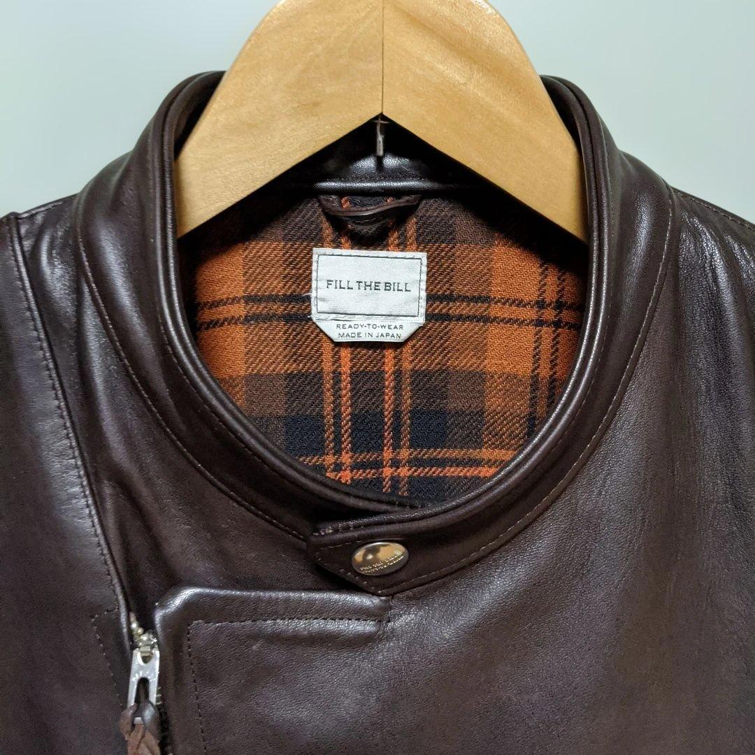 専用】美品 FILL THE BILL ホースレザーライダースジャケット