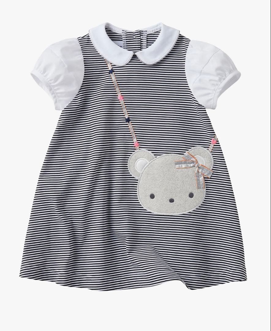 【現行品未使用】familiar 半袖ワンピース 100cm