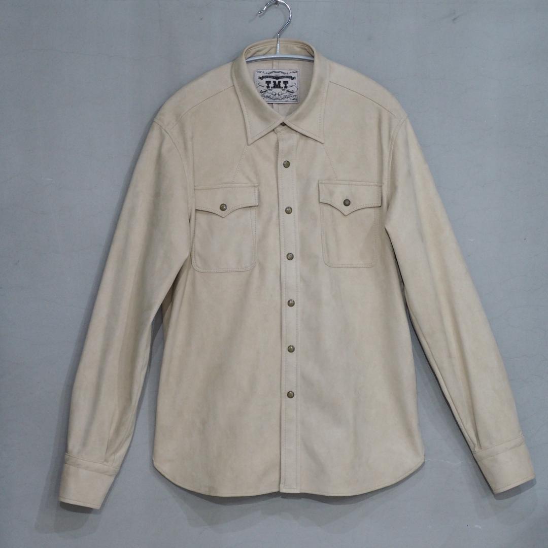 超美品 TMT AMARETTA SUEDE SHIRTS 定価 33000円