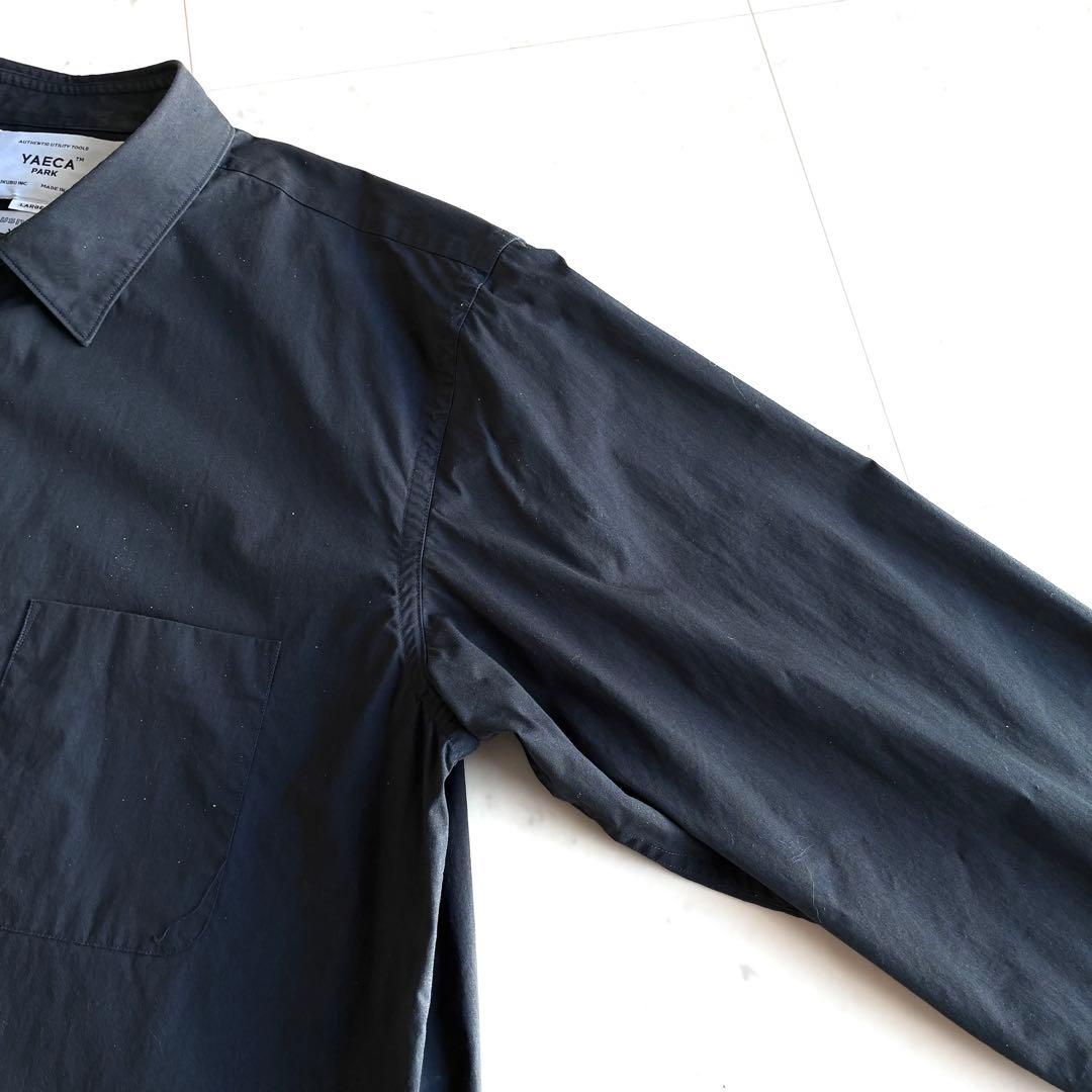 YAECA ヤエカ 長袖シャツ オーバーサイズ ブラック メンズ Lサイズ