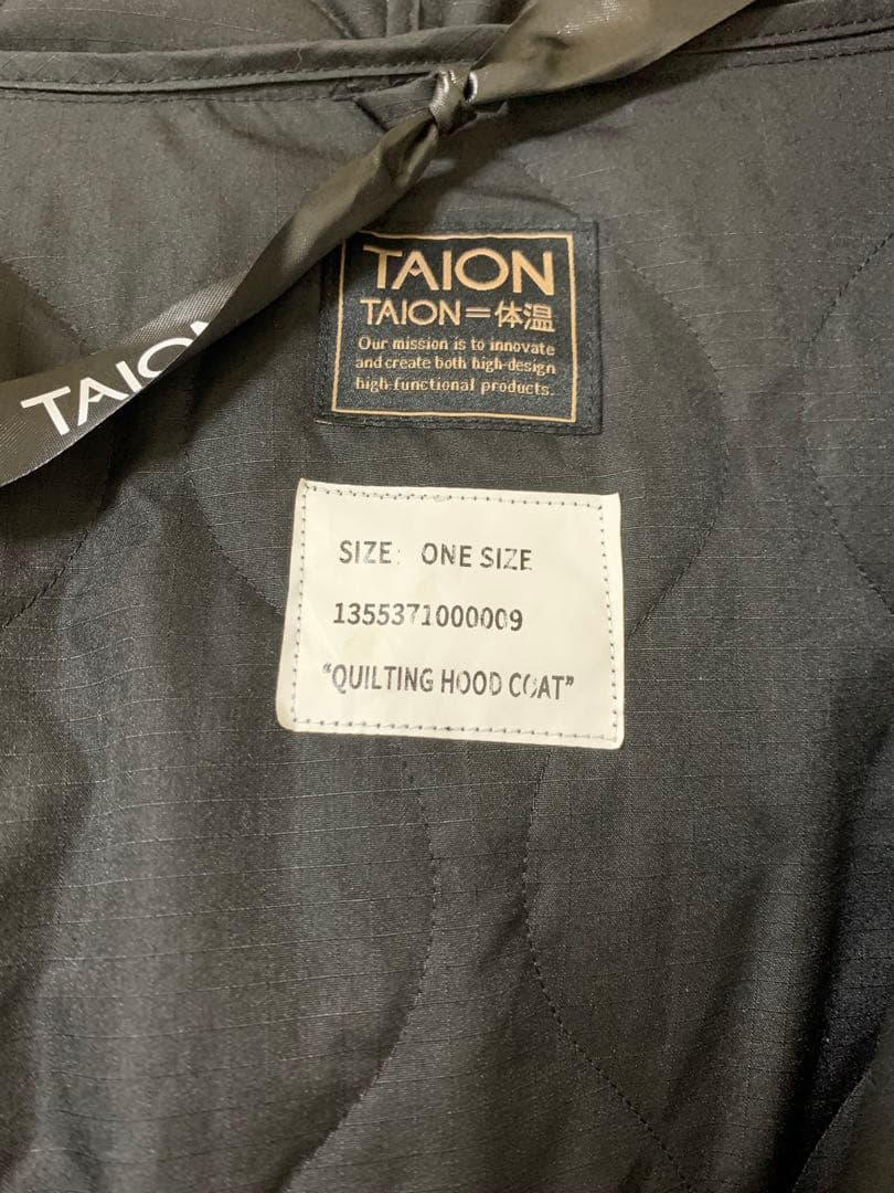 TAION フリークスストア　キルティング フード ロングダウン　ロング　コート
