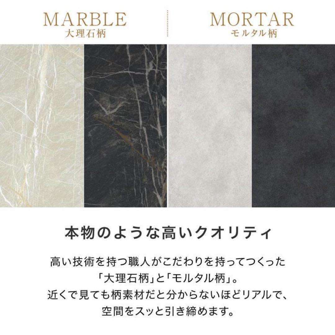 【LOWYA】大理石ローテーブル　正方形　ホワイト