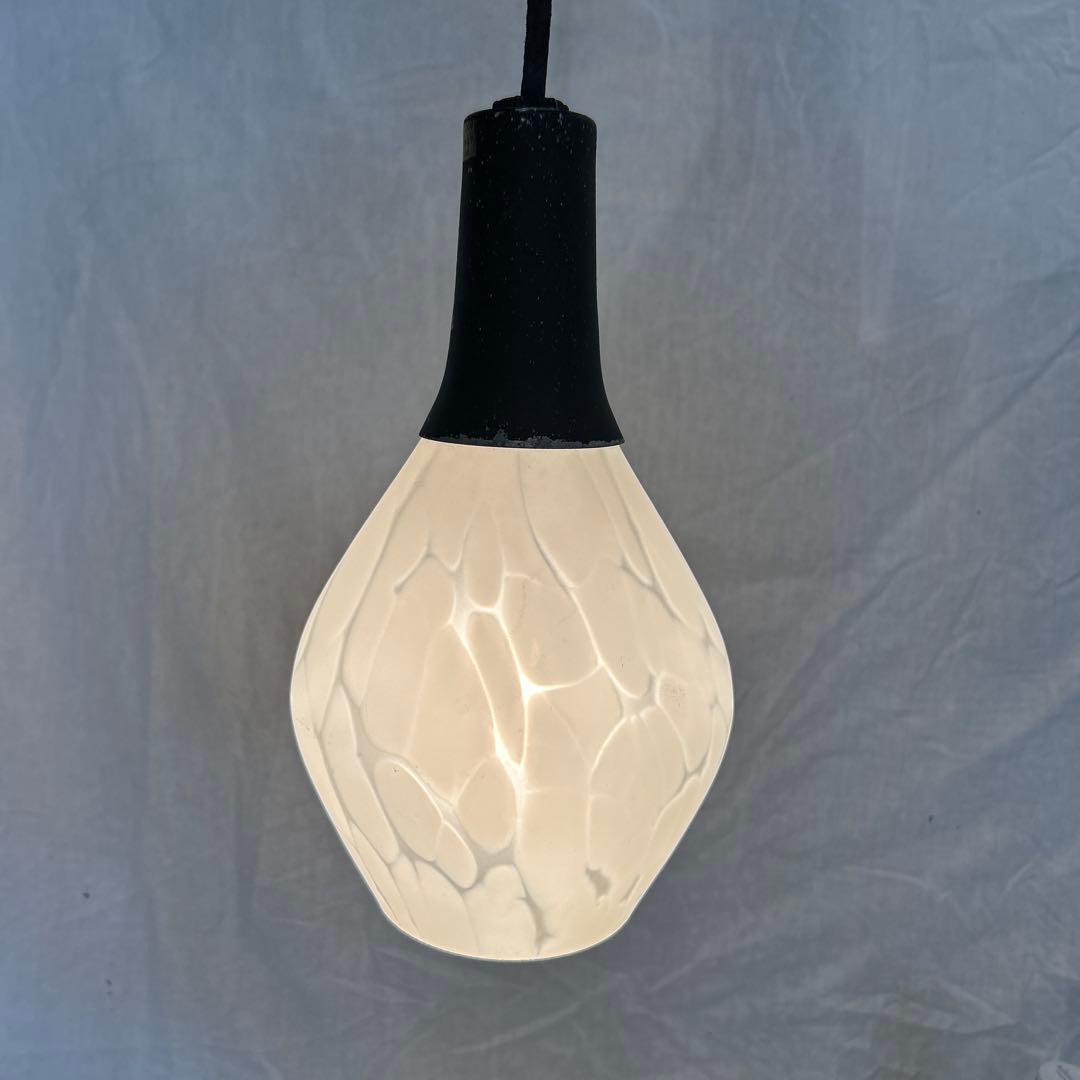 昭和レトロ　北欧風　ペンダントライト　乳白ガラス　照明　カフェバー　喫茶店