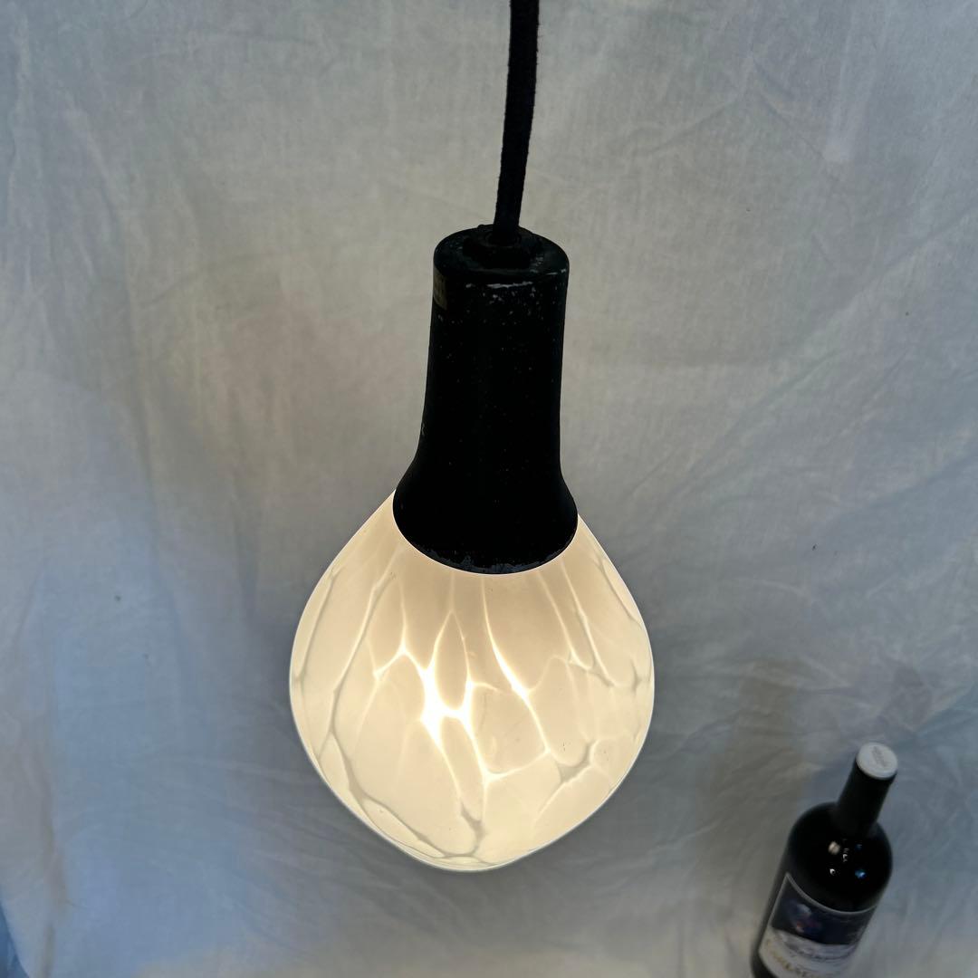 昭和レトロ　北欧風　ペンダントライト　乳白ガラス　照明　カフェバー　喫茶店