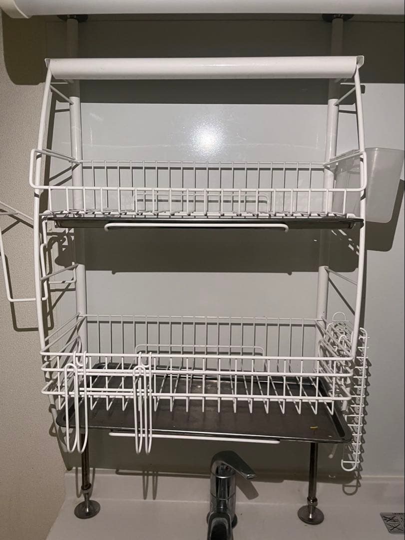 【美品】 燕三条 水切りラック ホワイト フルセット