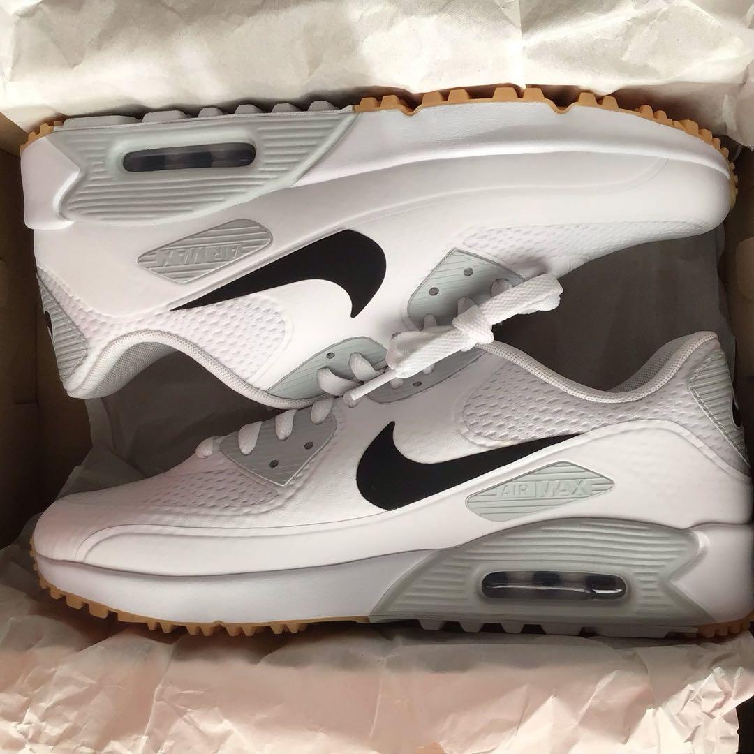 新品 27cm ナイキ エアマックス 90 G ゴルフシューズ 白 黒タグ