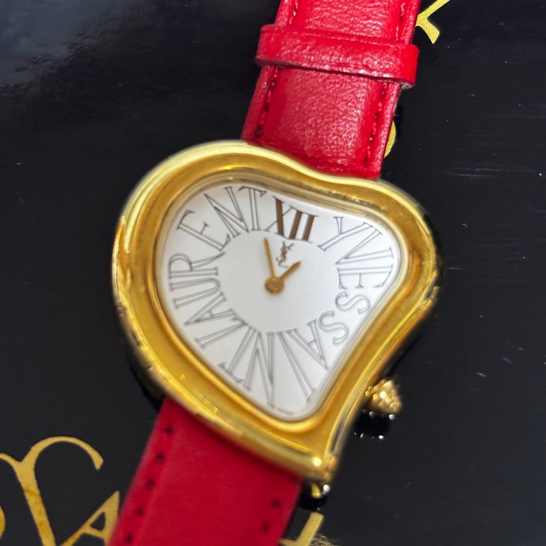 ◆希少◆YSL ハート腕時計 1995年モデル 動作未確認