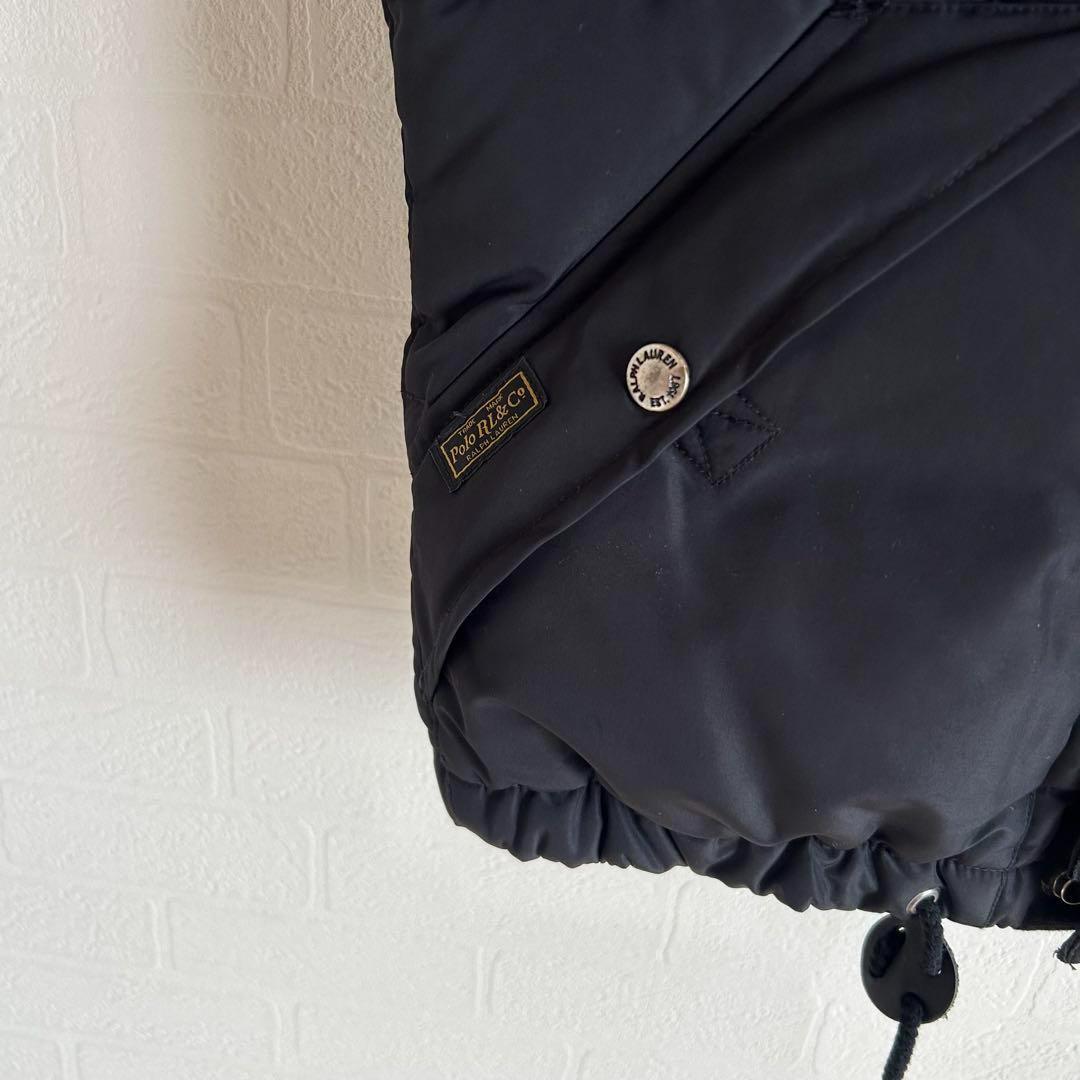 ラルフローレン　ダウンベスト　ブラック　ポニー刺繍　XS