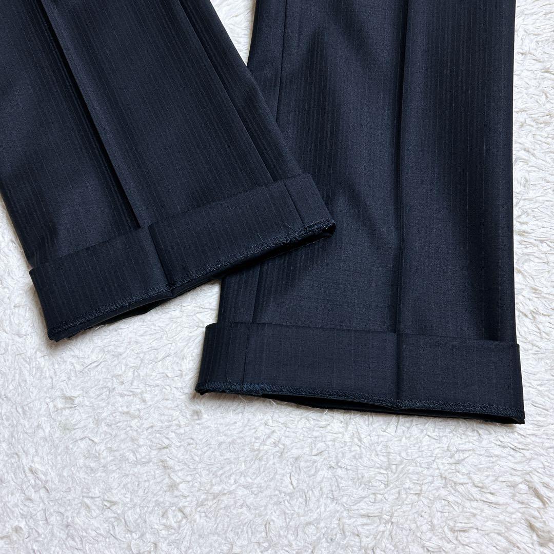 極美品/アイシービー　パンツセットアップ　ストライプ　フォーマル　11号