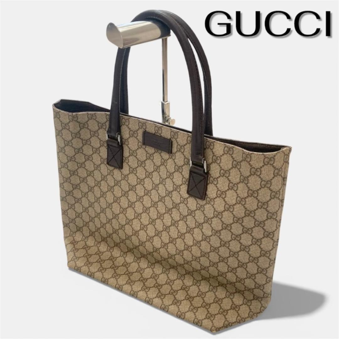 希少品 GUCCI グッチ トートバッグ A4 ハンド ビジメンズ 大容量