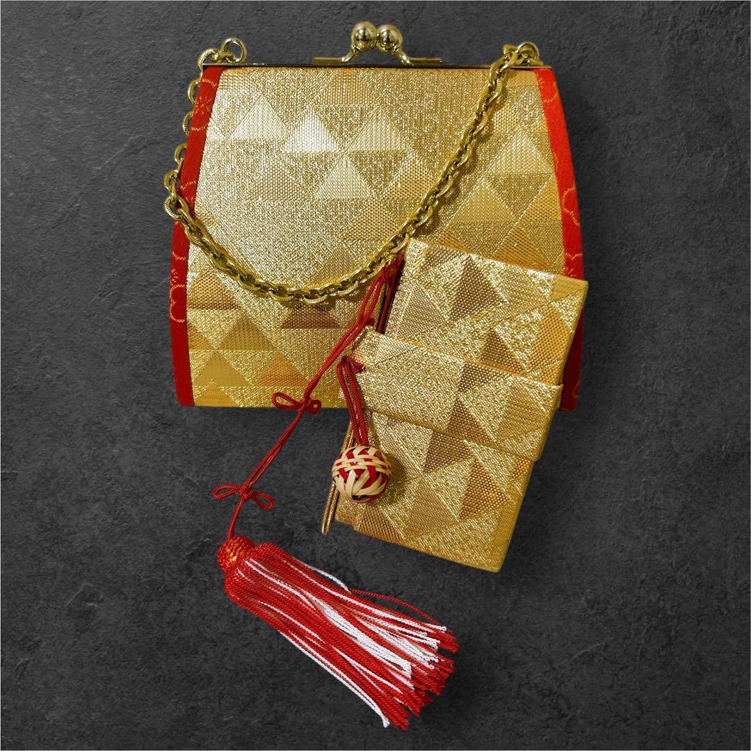 本格正絹♡七五三　7歳　女の子　フルセット　一式　赤系　ゴールド