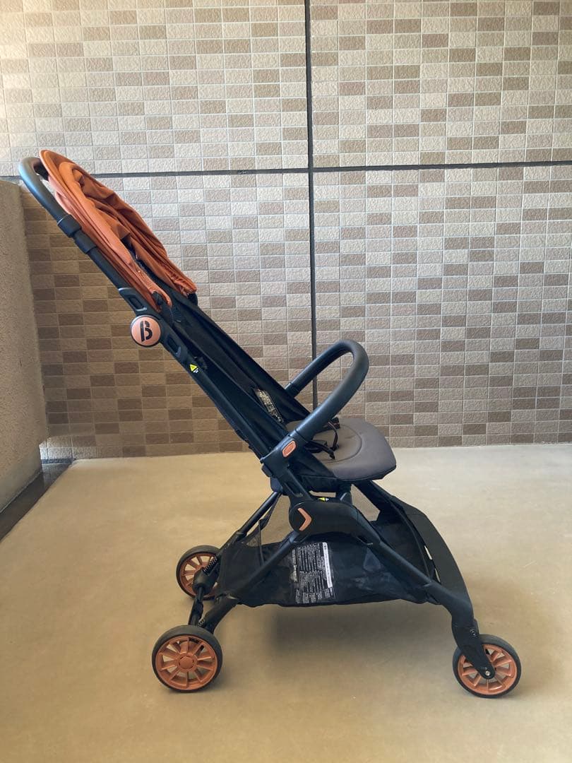 最終値下げ【使用回数少】シンコンパクトベビーカーβベータ雨カバー、フック付き