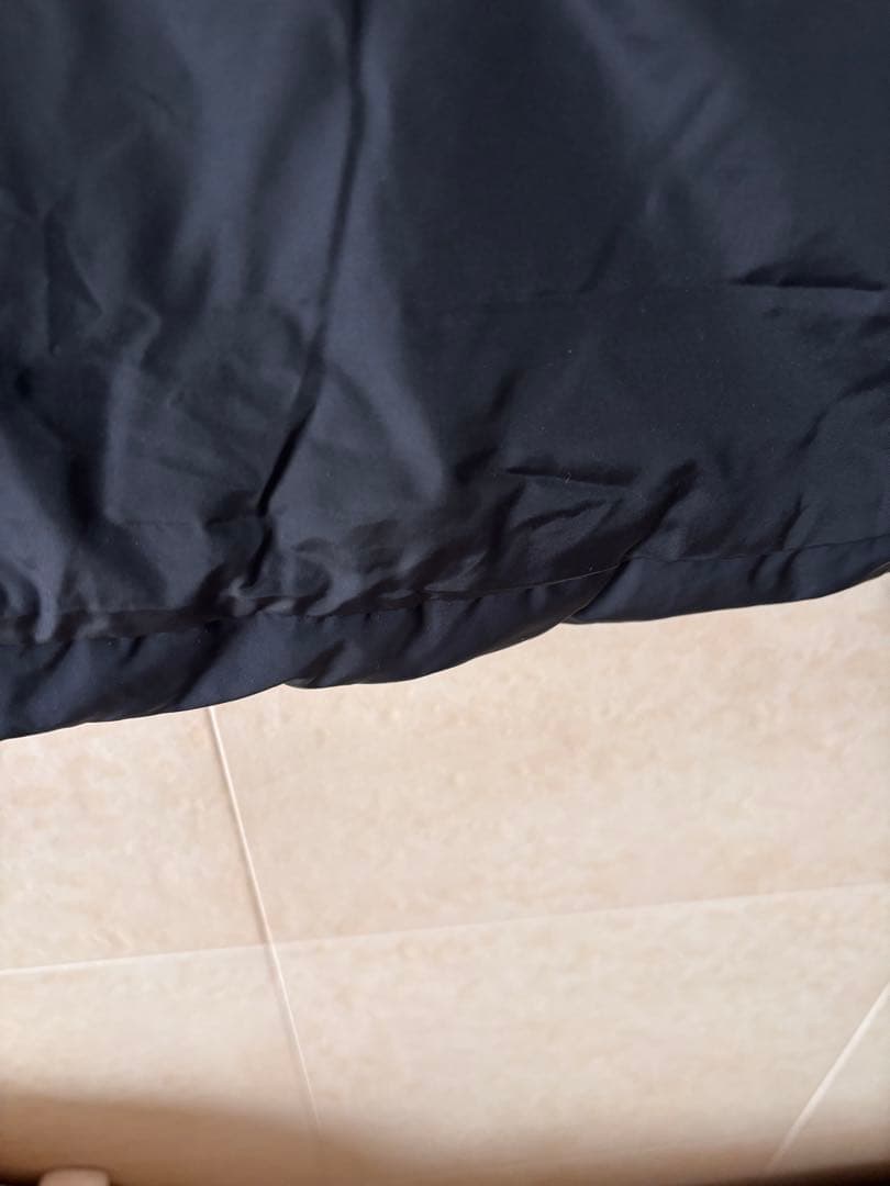 モンクレール ファスナー破損 黒ロングダウンコート MONCLER