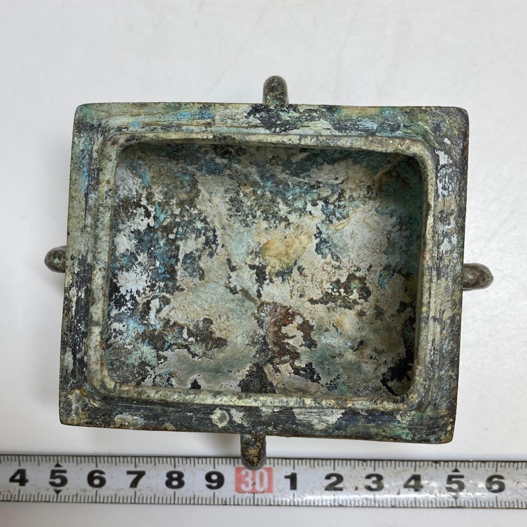 古銅 金象嵌 蓋付花入 30.5cm 東キ7-1206① タルサ