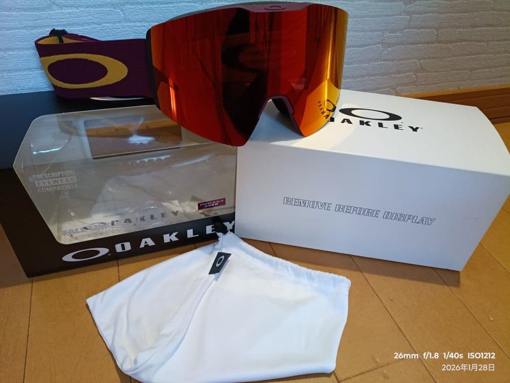 OAKLEY オークリーゴーグル ☆ワインレッド☆USED3回程度使用