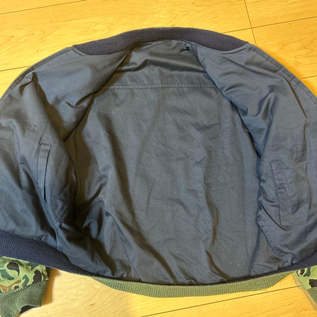 60s ダックハンターカモ　MA-1 フライトジャケット　ykk