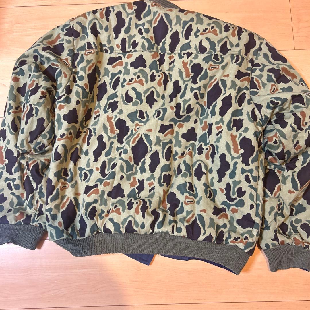 60s ダックハンターカモ　MA-1 フライトジャケット　ykk