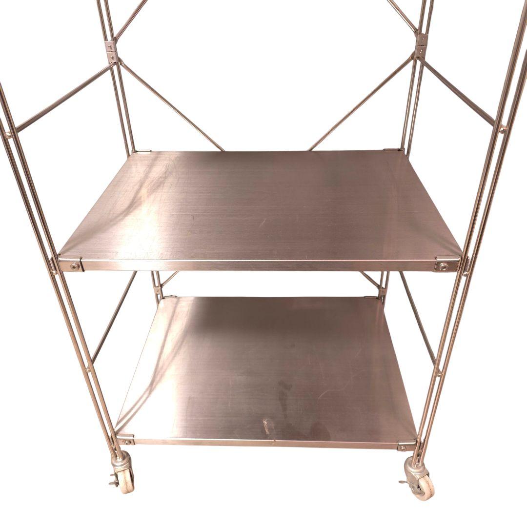 無印良品 MUJI ステンレスユニットシェルフ ステンレス棚セット キャスター付