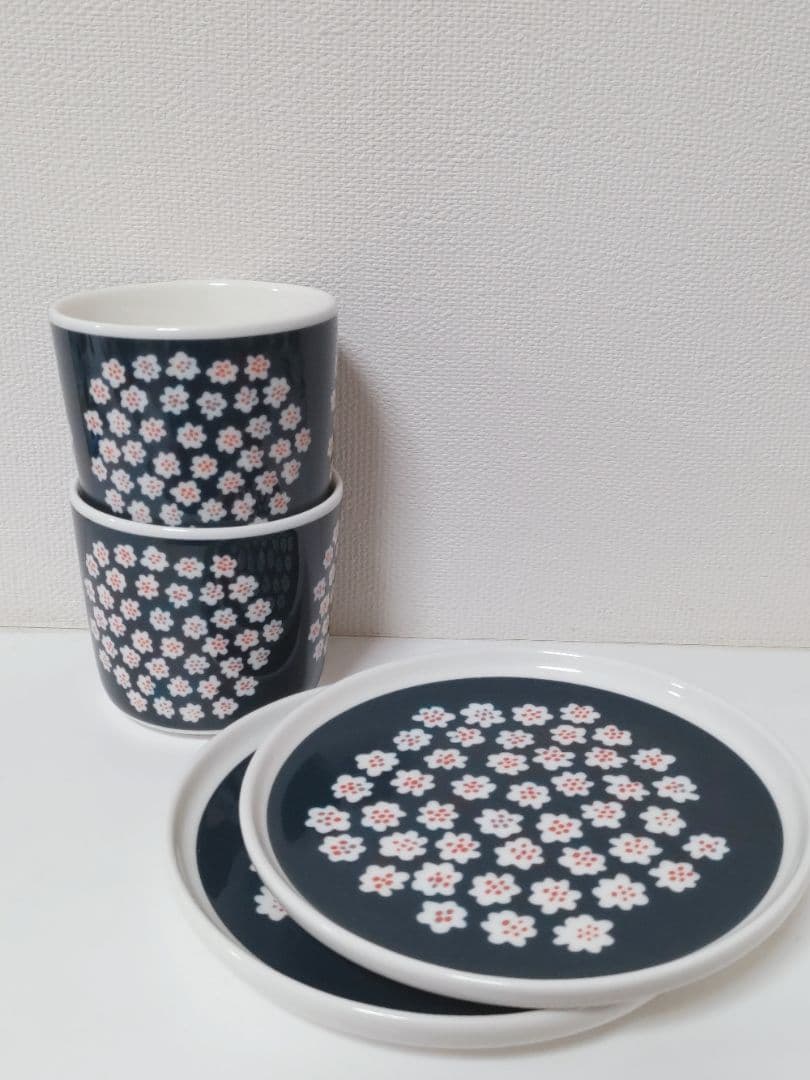 marimekko　マリメッコ　PUKETTI　プケッティ 廃盤品　ネイビー