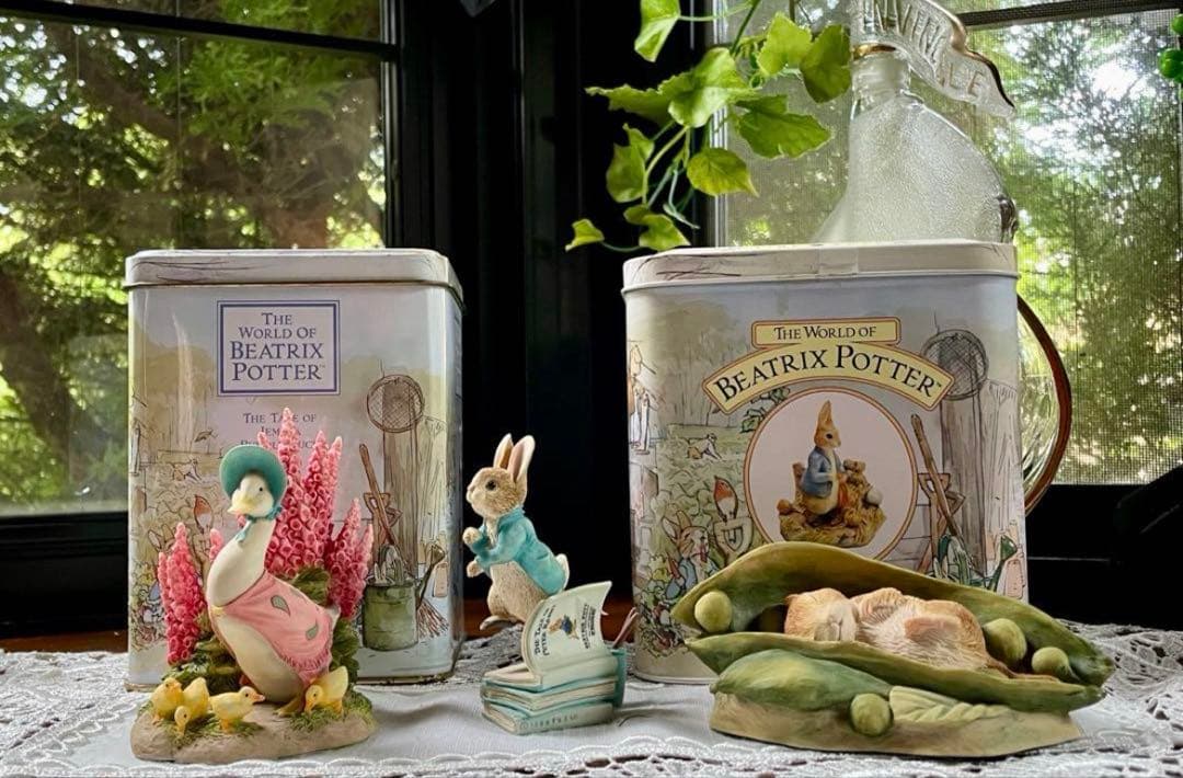 【おまとめ】ボーダーファインアーツ・ピーターラビット　【ティギーおばさん】他3点