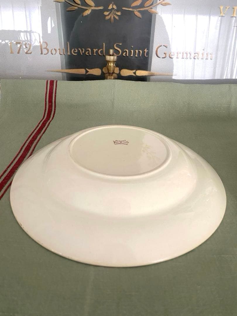 フランスアンティークLunevilleリュネヴィルBLEUET矢車菊 深皿【A】