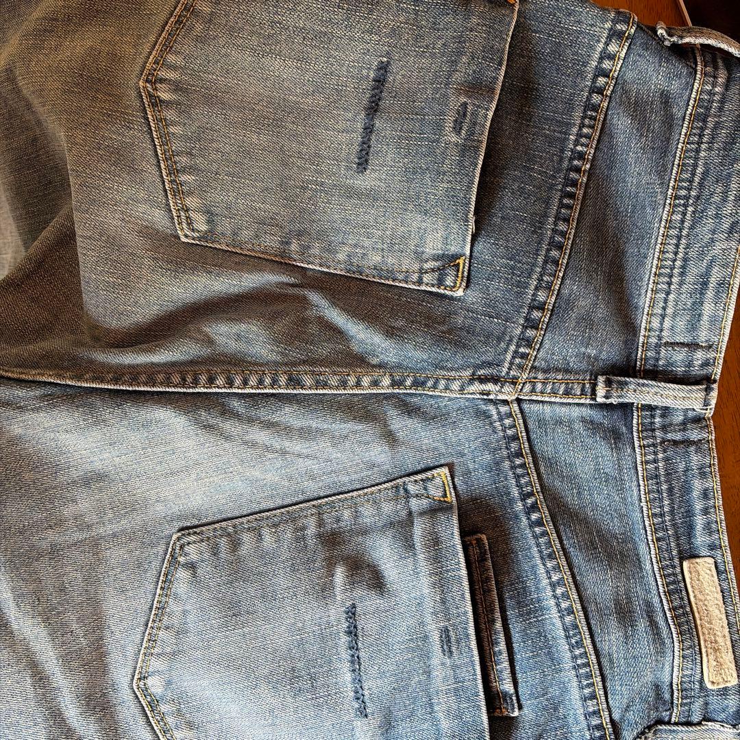 YANUK Joan ワイドレッグデニムパンツ ブルー