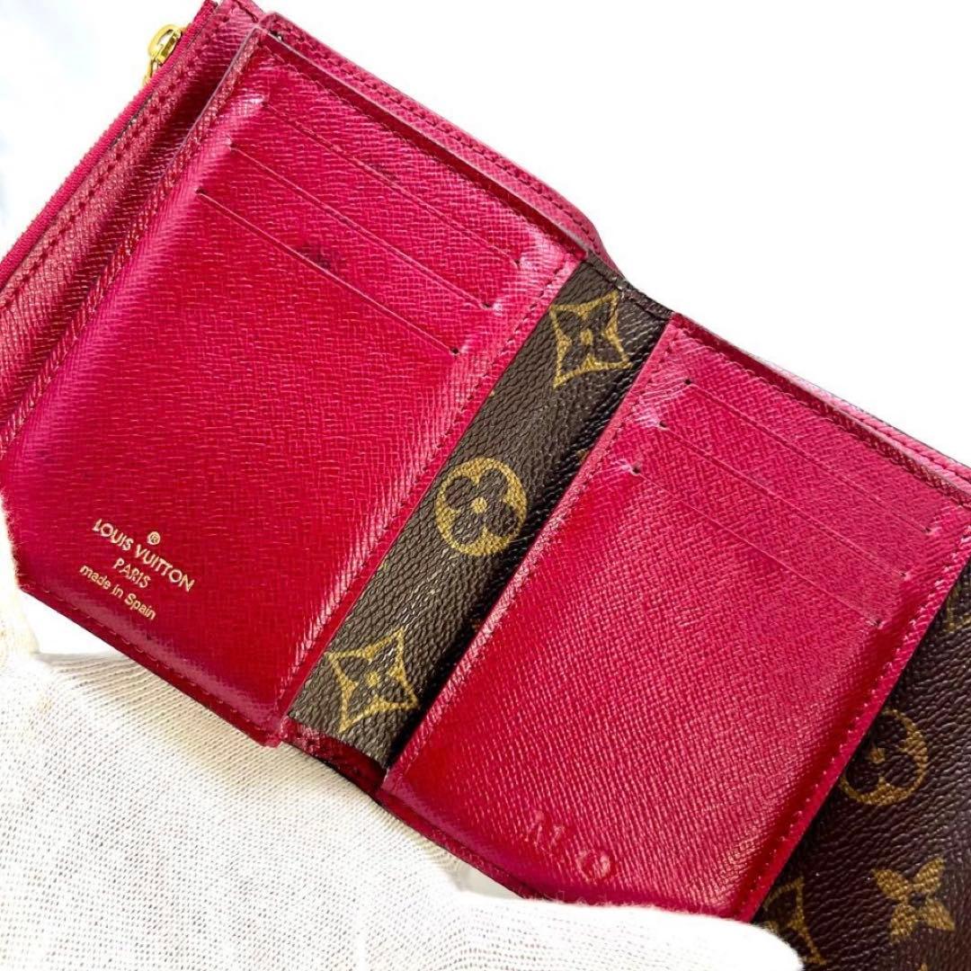 ルイヴィトン モノグラム ポルトフォイユ アリアンヌ フューシャ M62036