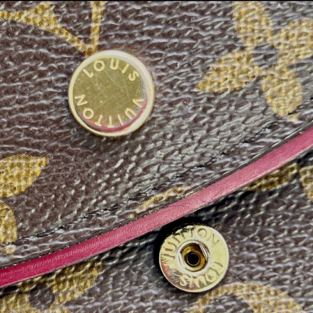 ルイヴィトン モノグラム ポルトフォイユ アリアンヌ フューシャ M62036