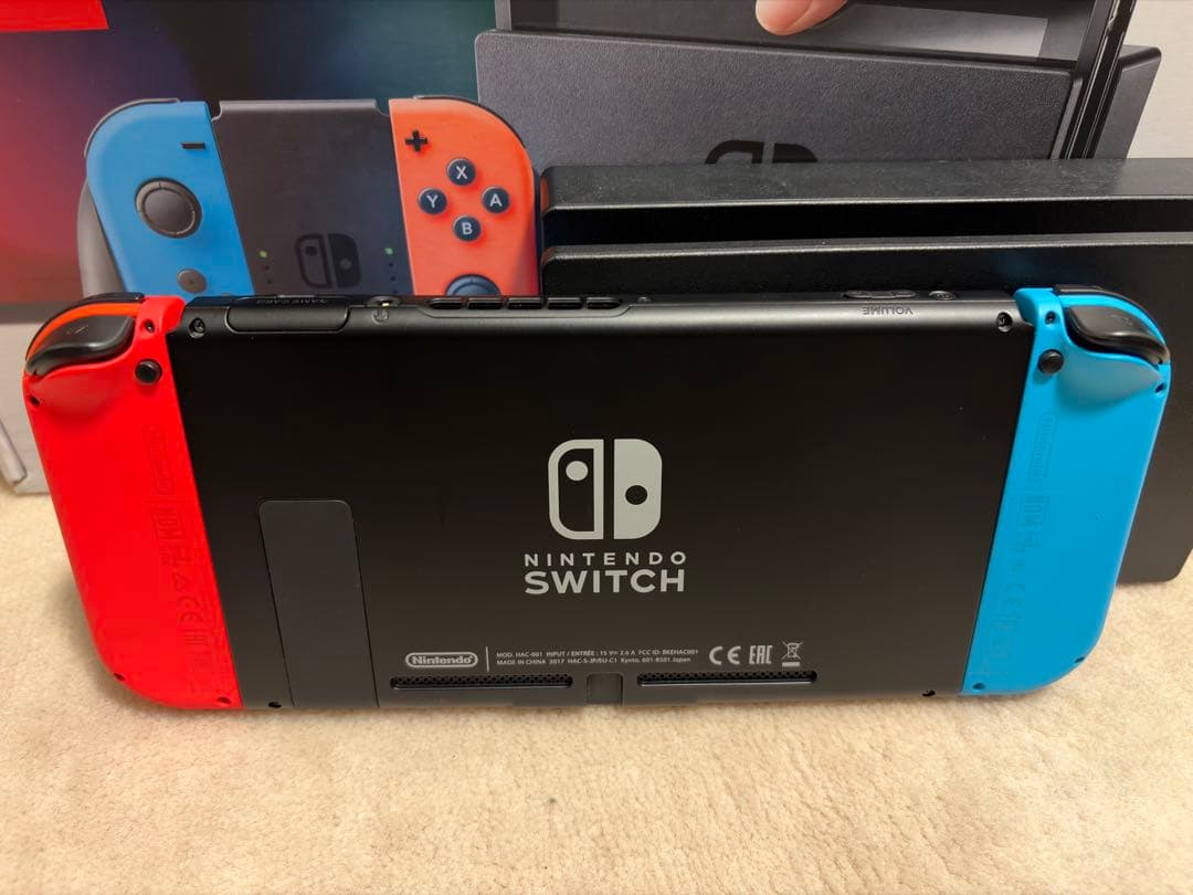 Nintendo Switch 本体 一式　初期型　箱付き赤/青 Joy-Con
