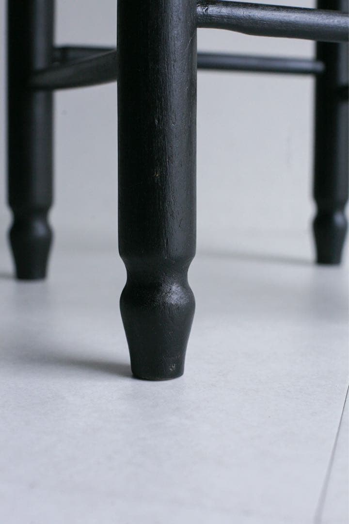 フランス　丸スツール　花台　展示台　ブロカント　丸椅子　古家具