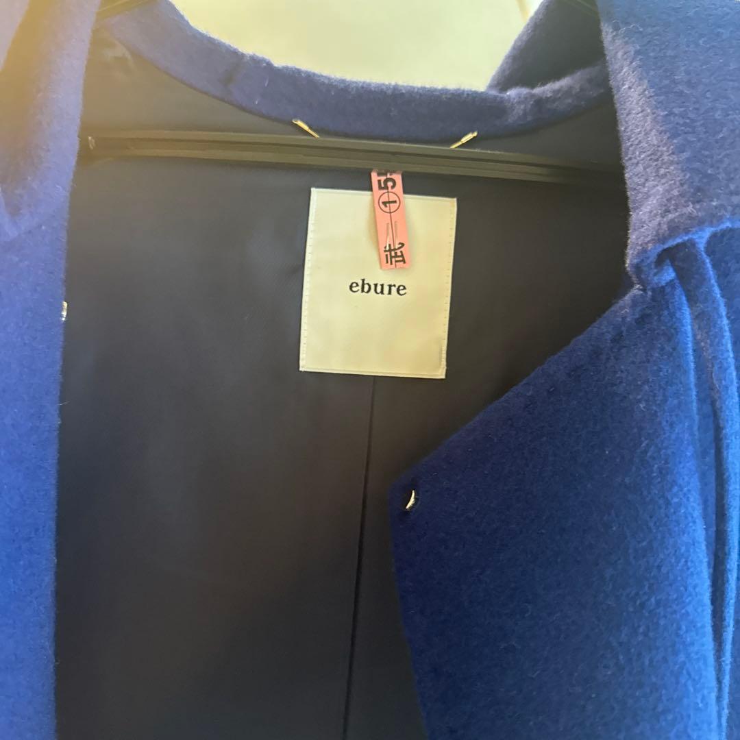 超美品　エブール　ebure ロングコート　36 ブルー